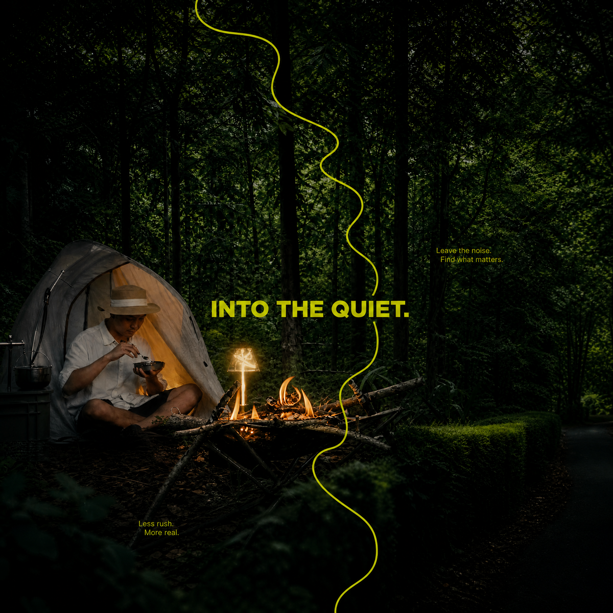 A Quiet Day in the Woods.